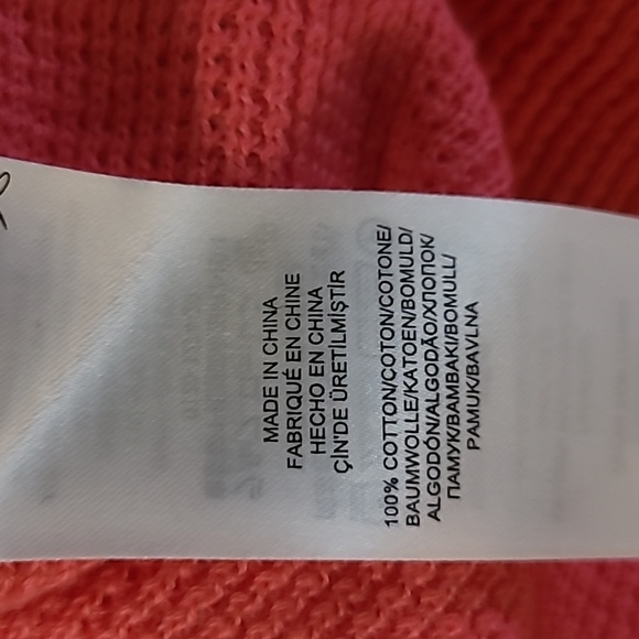 Lauren Ralph Lauren Pink Waffle Cowl Neck Sweater Size L - Picture 7 of 8